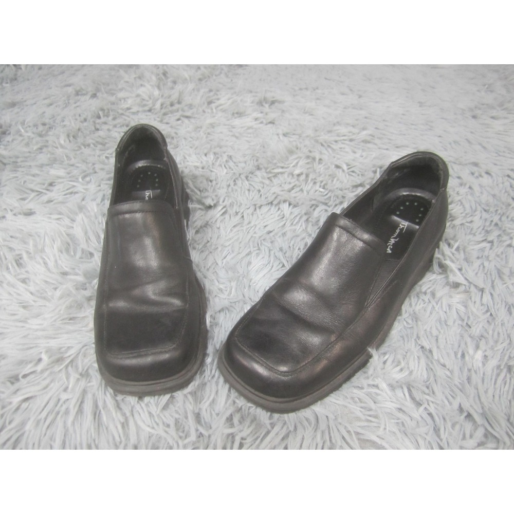 Thom McAn Shoes Womens Size 5 Brown Leather Loafers Slip On‎ Comfort Casual Work